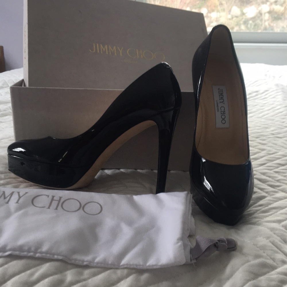 Jimmy choo alex pat black